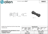 Allen 12mm Dog Bone Silver