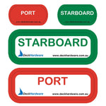 Deck Hardware Port and Starboard Stickers