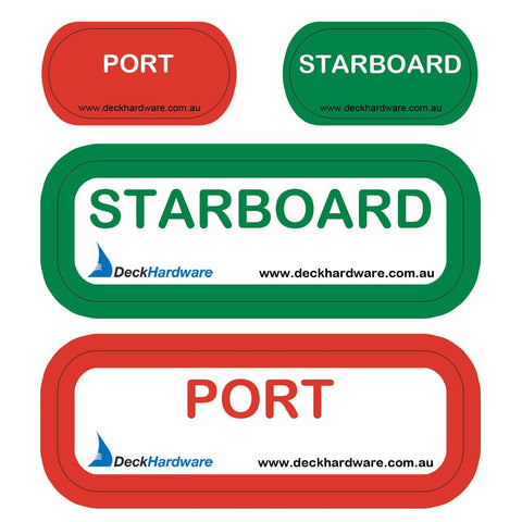 Deck Hardware Port and Starboard Stickers